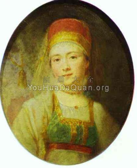 Christina, the Peasant Woman from Torzhok - 弗拉基米尔·波罗维科夫斯基